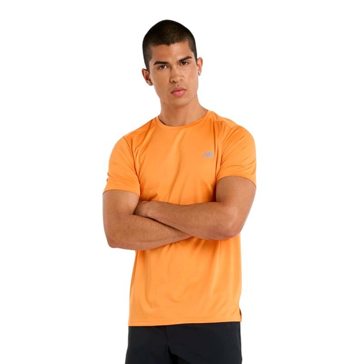 Tricou cu Mânecă Scurtă Bărbați New Balance Sport Essentials Portocaliu