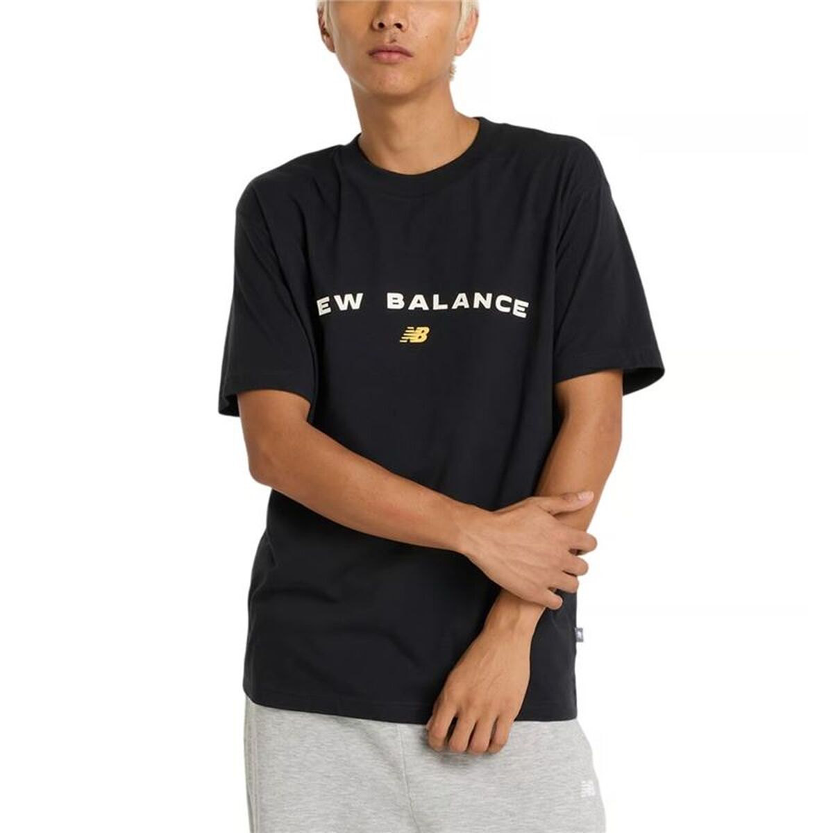 Tricou cu Mânecă Scurtă Bărbați New Balance Reimagined Graphic 1 Negru