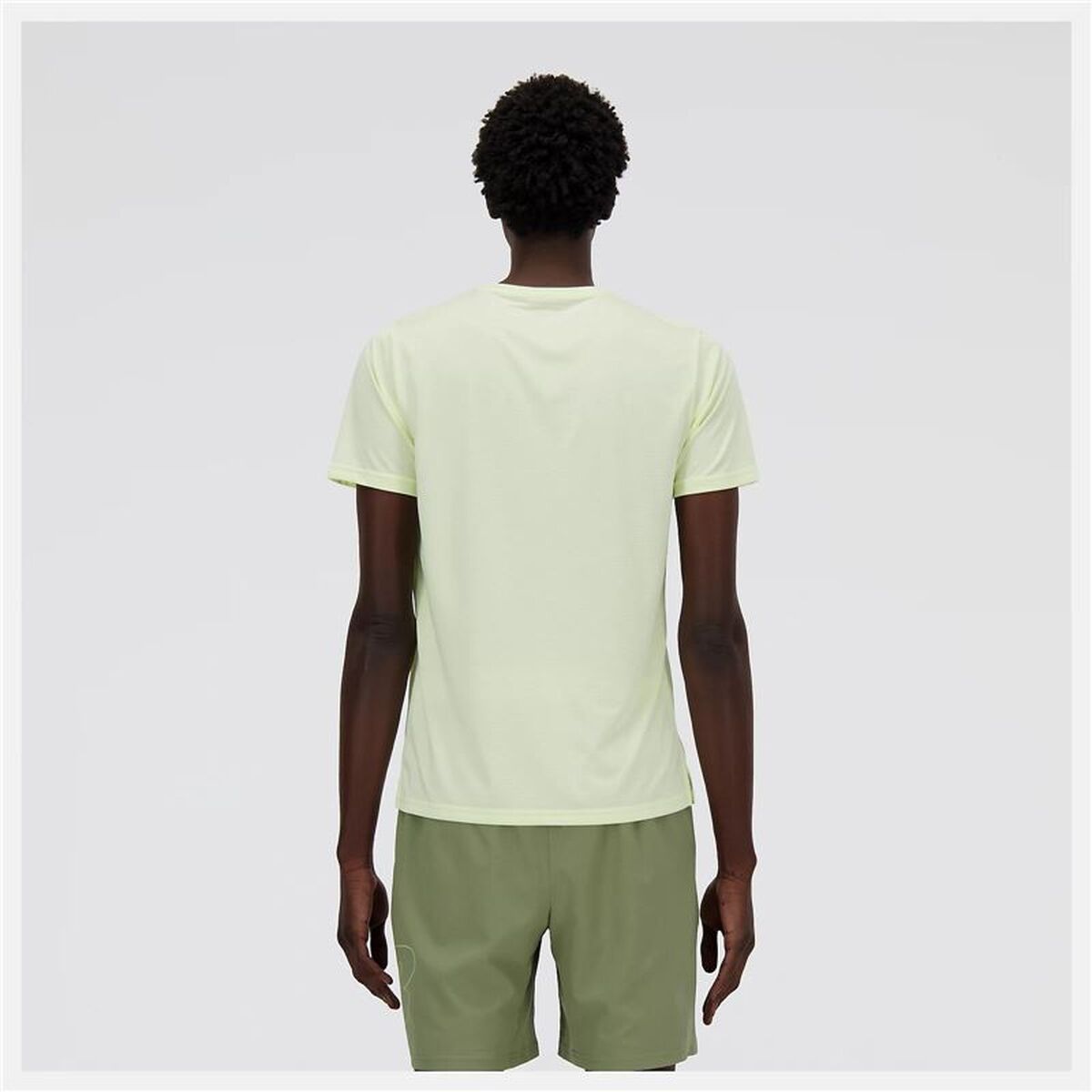 Tricou cu Mânecă Scurtă Bărbați New Balance Sport Essentials Lămâie