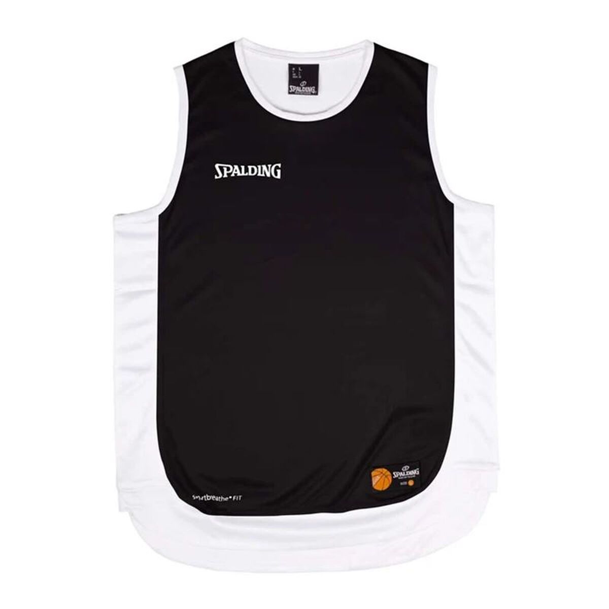 Tricou de baschet Spalding Hustle Tank Alb Negru