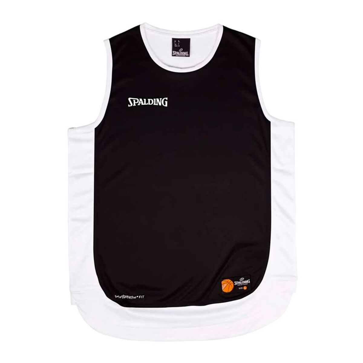 Tricou de baschet Spalding Hustle Tank Alb Negru
