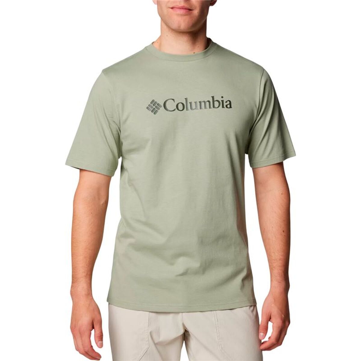 Tricou cu Mânecă Scurtă Bărbați Columbia Csc Basic Logo Verde