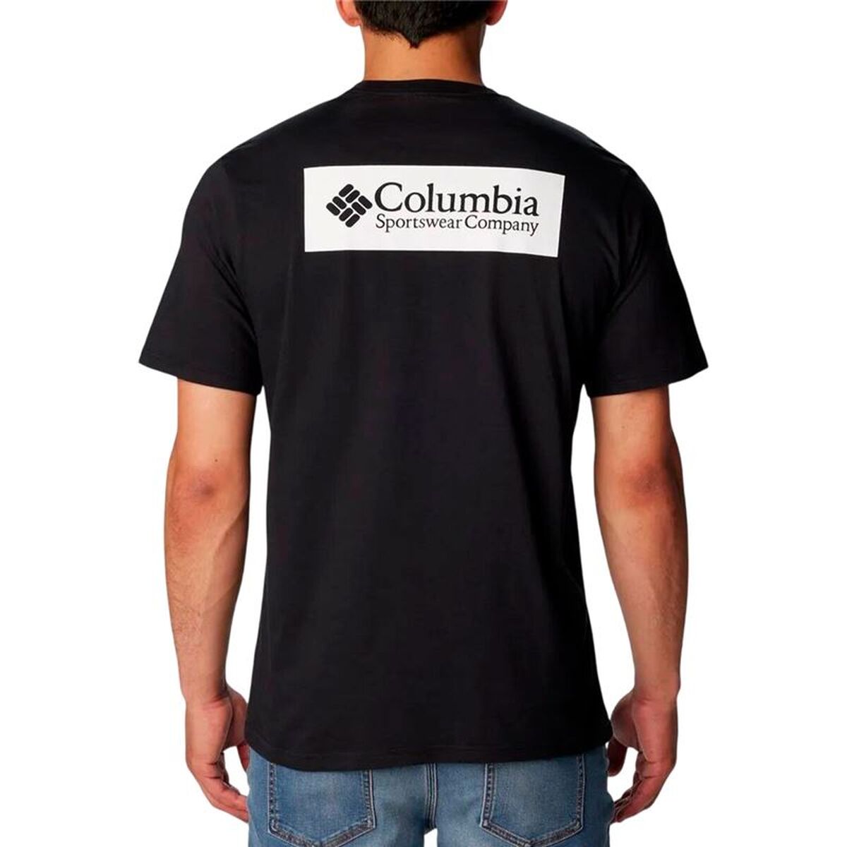 Tricou cu Mânecă Scurtă Bărbați Columbia North Cascades™ Negru