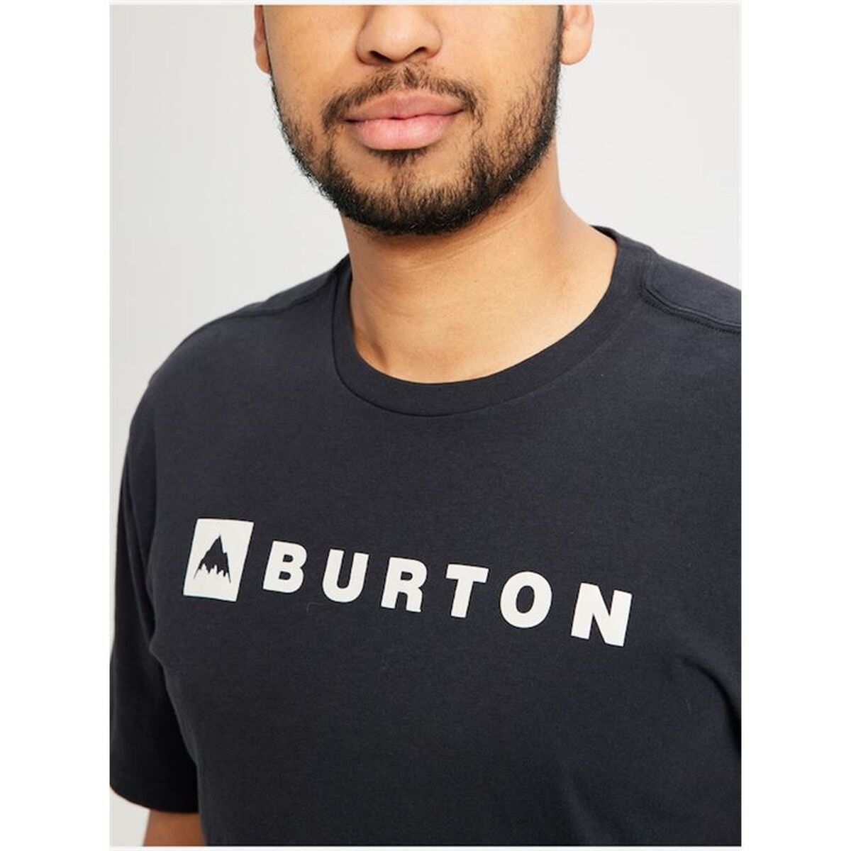 Tricou cu Mânecă Scurtă Bărbați Burton Horizontal Mountain Negru