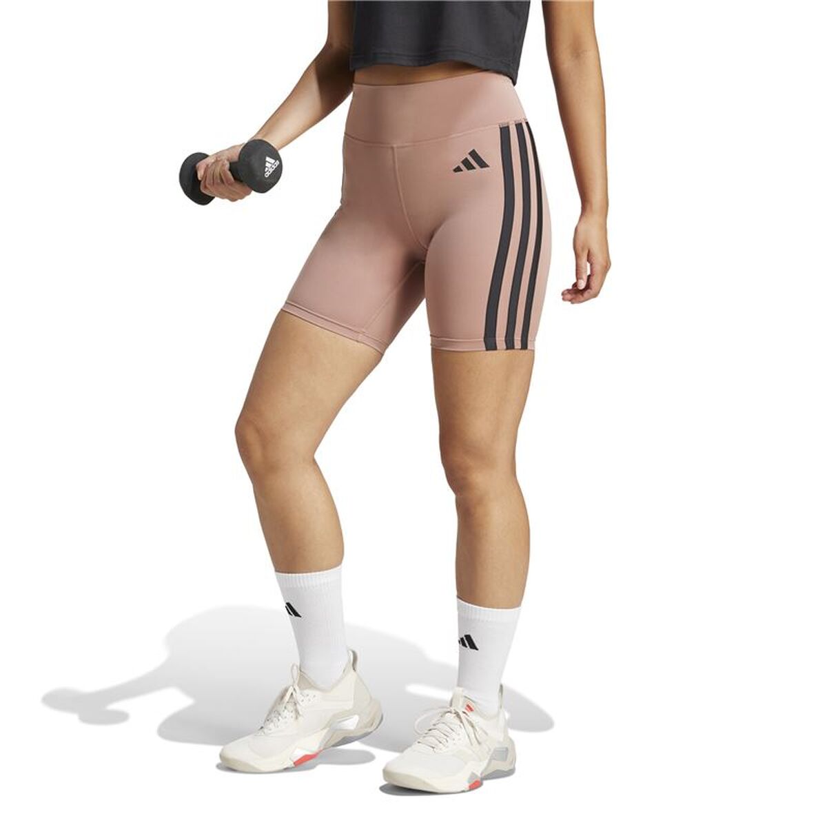 Colanți Sport de Damă Adidas Opt Ess 3Bandas Roz