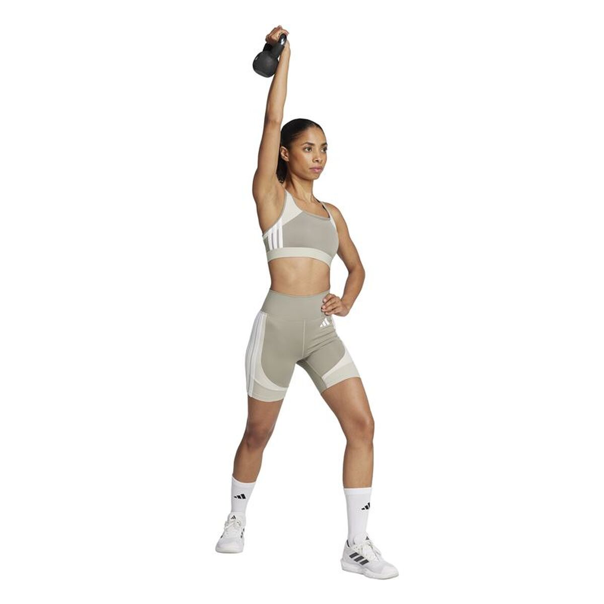 Colanți Sport de Damă Adidas We Cb Bike 7In Bej