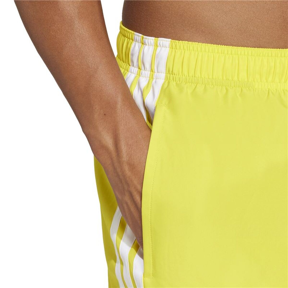 Costum de Baie Bărbați Adidas 3 Bandas Bld Sh 3In Galben