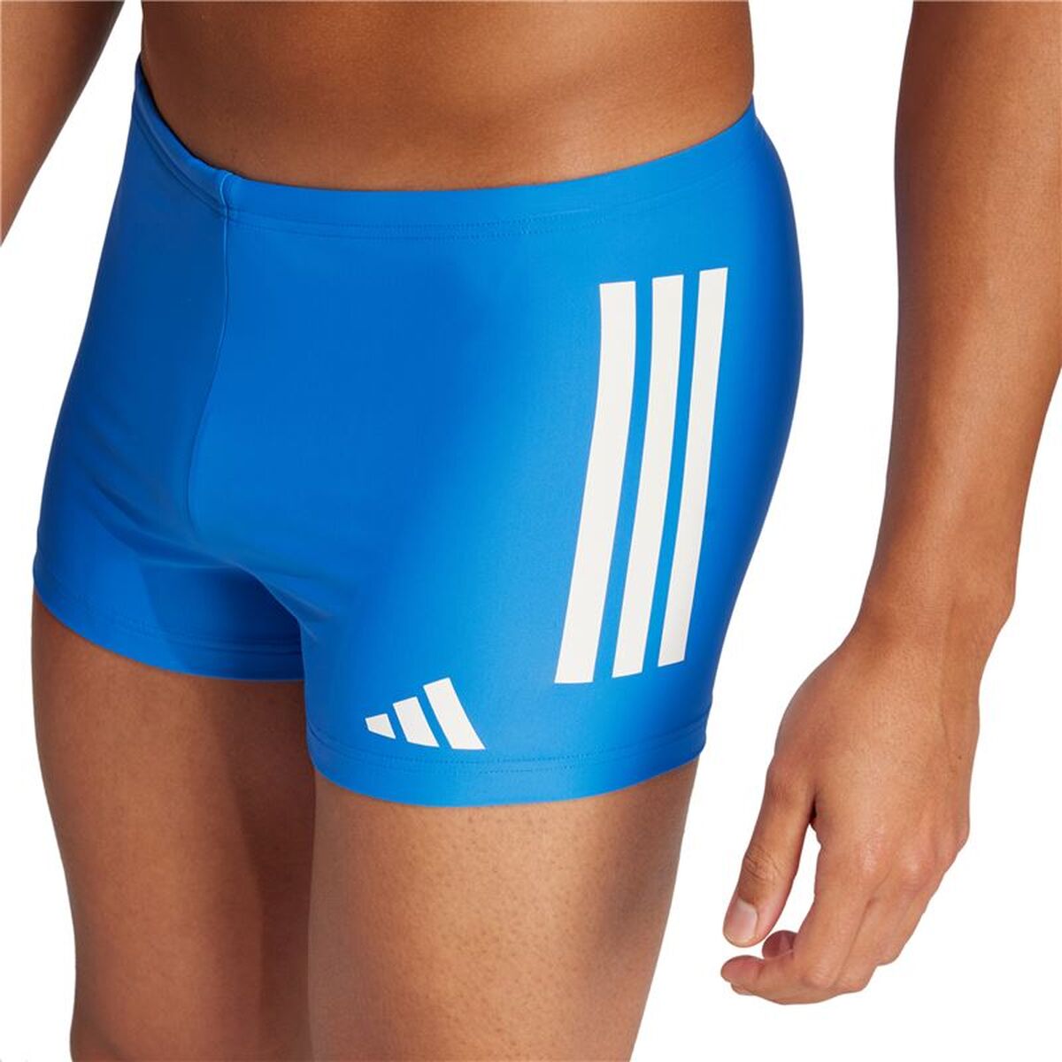 Costum de Baie Bărbați Adidas 3 Bandas Bld Boxer Albastru