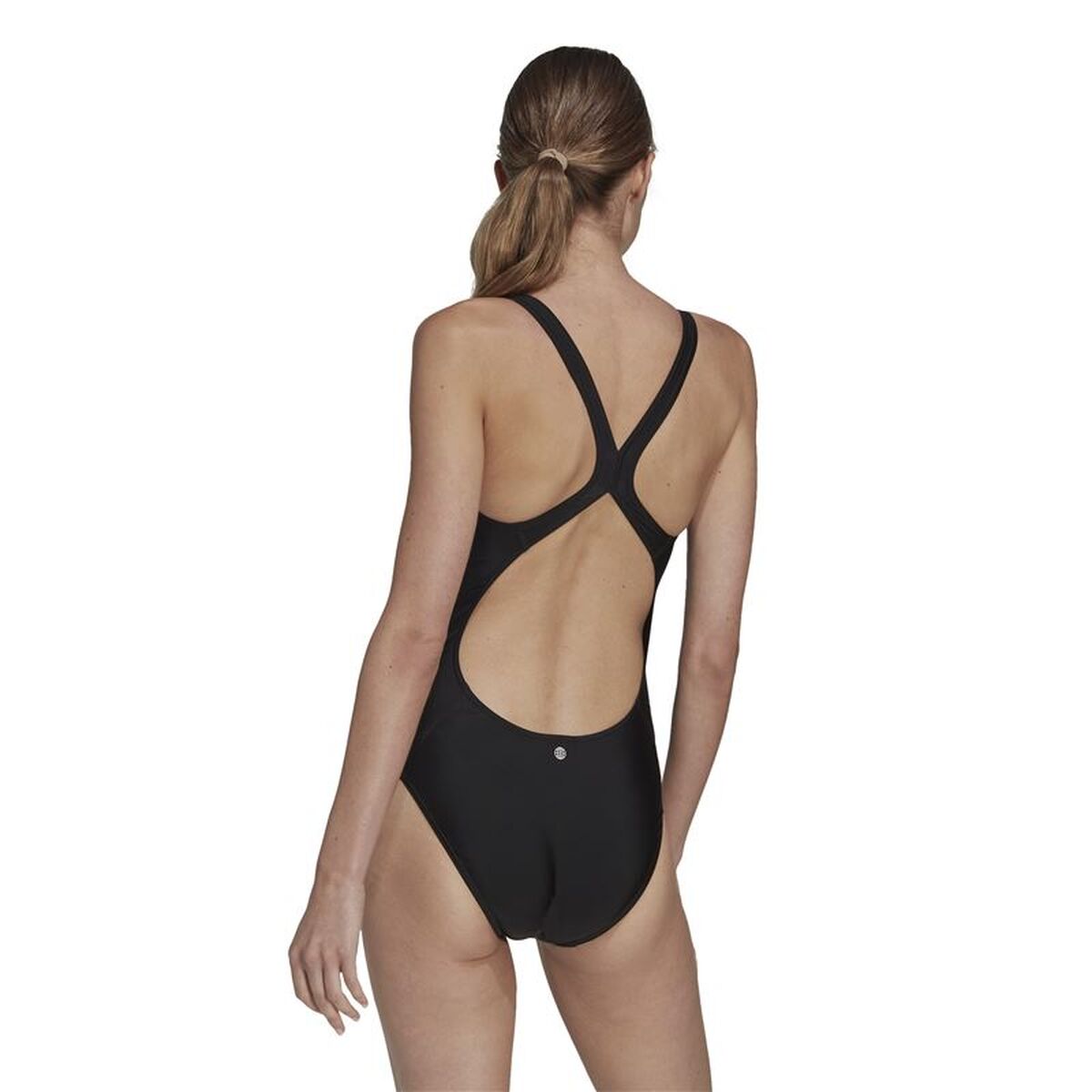 Costum de Baie Femei Adidas 3 Bars Negru