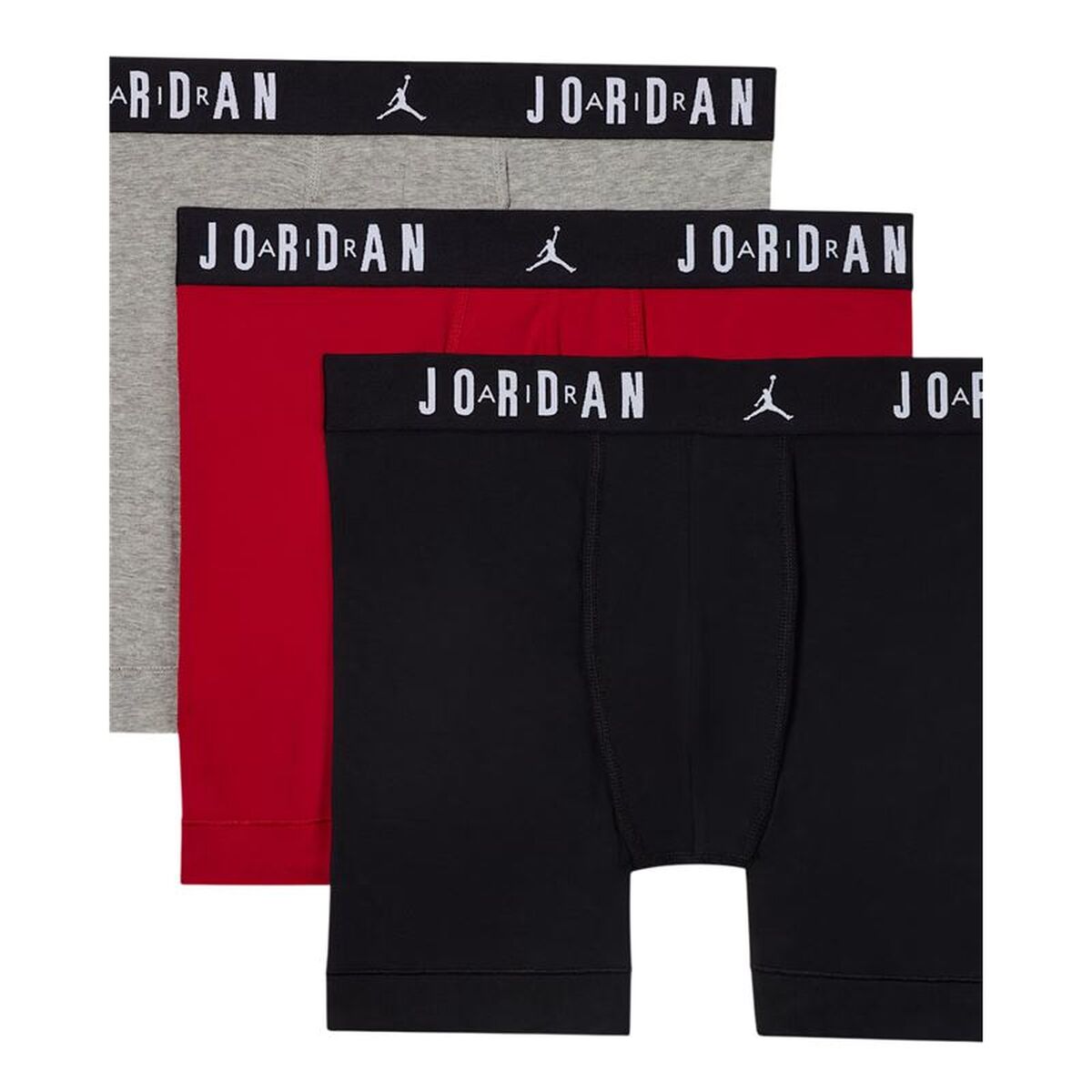 Boxeri pentru bărbați Jordan Flight Cotton Core 3Pk Negru 3 Piese 3 Unități