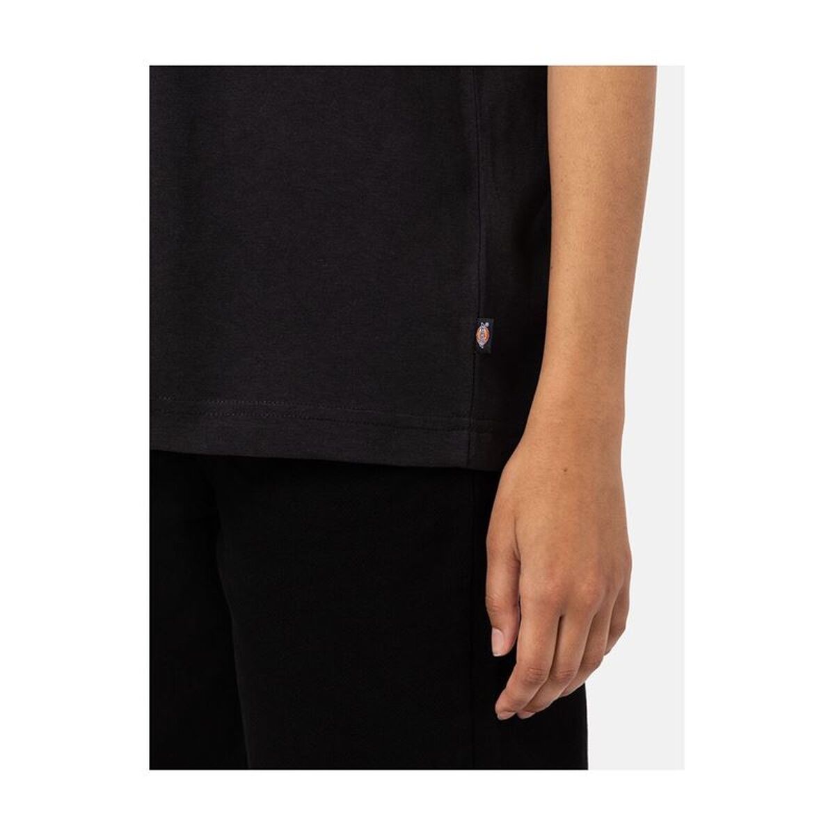Tricou cu Mânecă Scurtă Femei Dickies DK0A4Y1BBLK1 Negru (XS)
