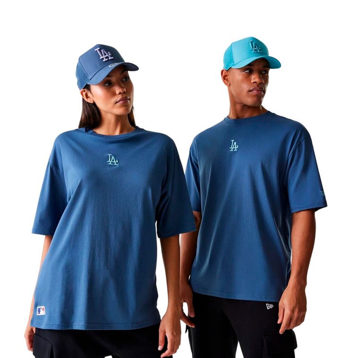 Tricou cu Mânecă Scurtă Bărbați New Era 60684267 Albastru