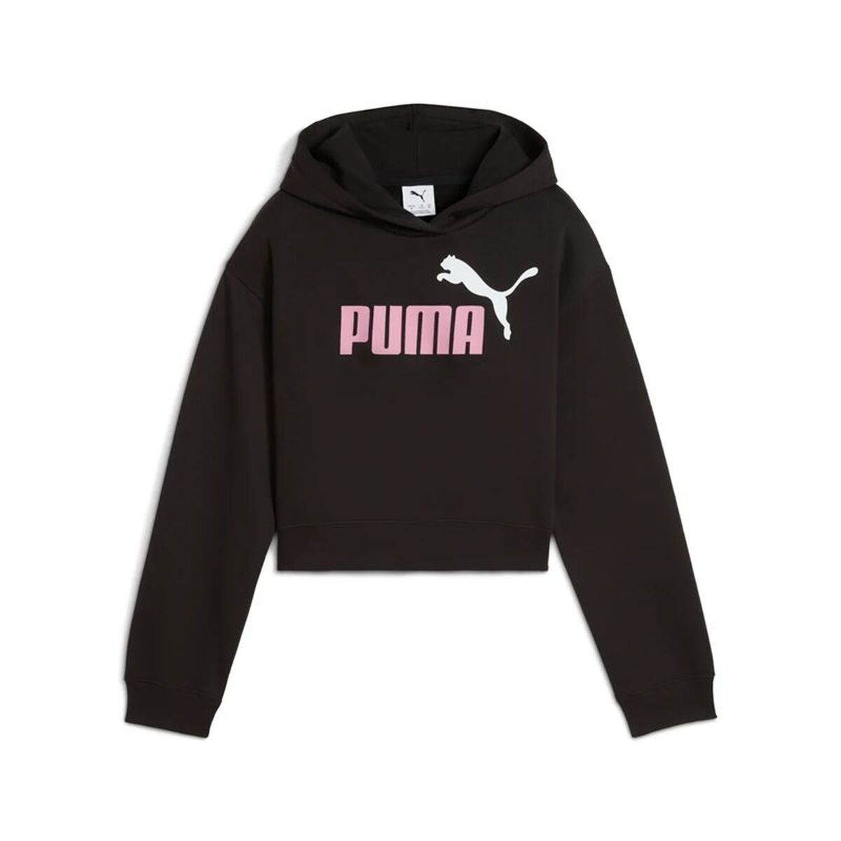 Hanorac cu glugă pentru fete Puma Essentials  Negru