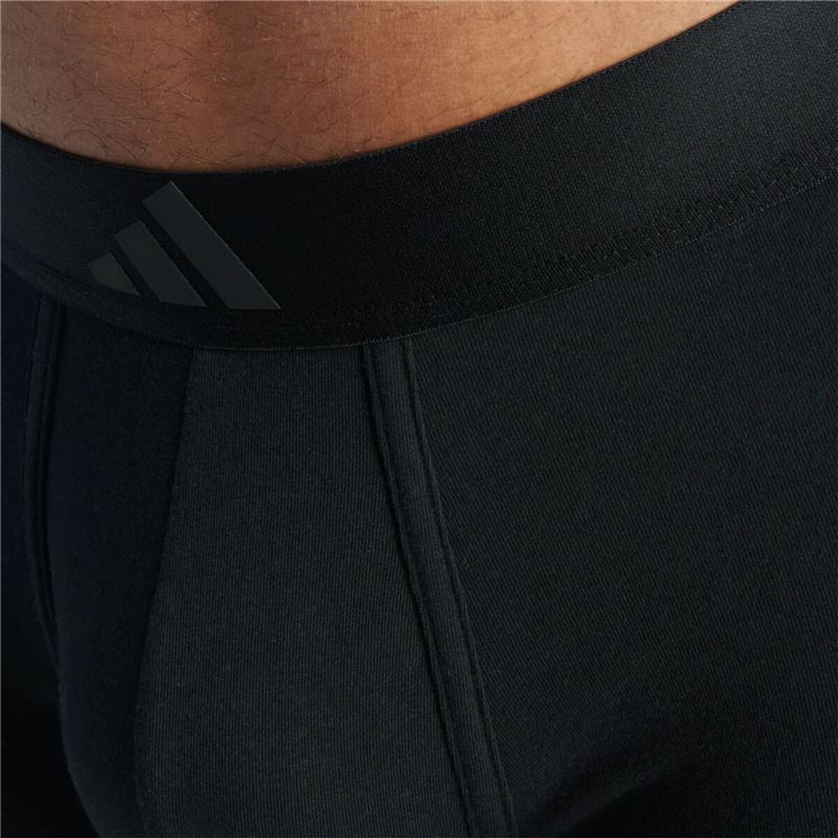 Boxeri pentru bărbați Adidas Low Rise 3 Stripes Active Negru 2 Unități