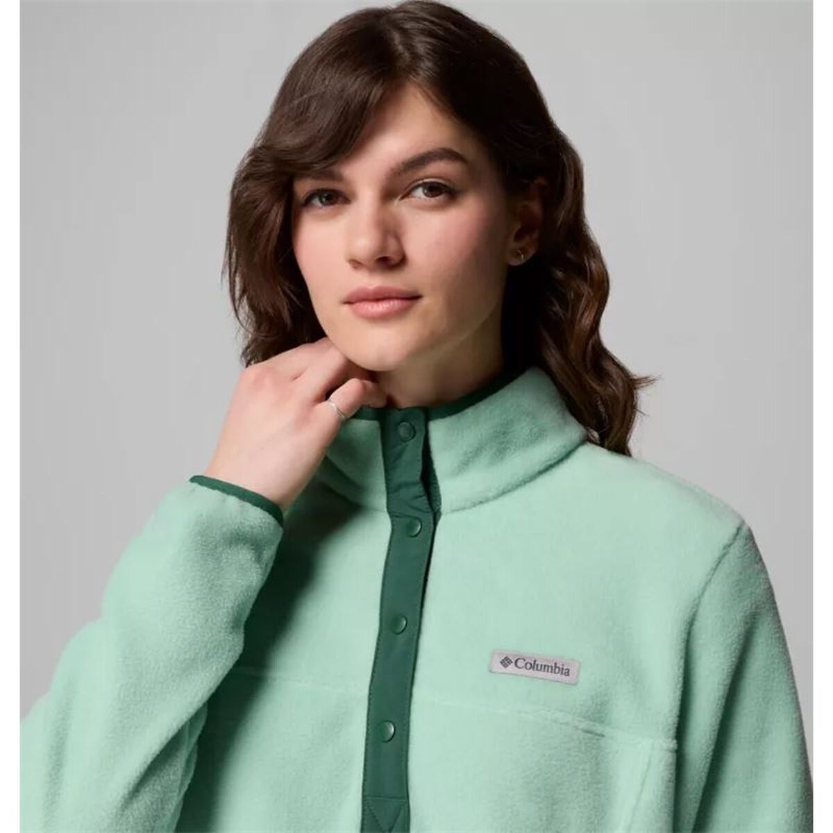 Căptușeală Material Polar Columbia Benton Springs™ 1/2 Snap Acvamarin Femeie