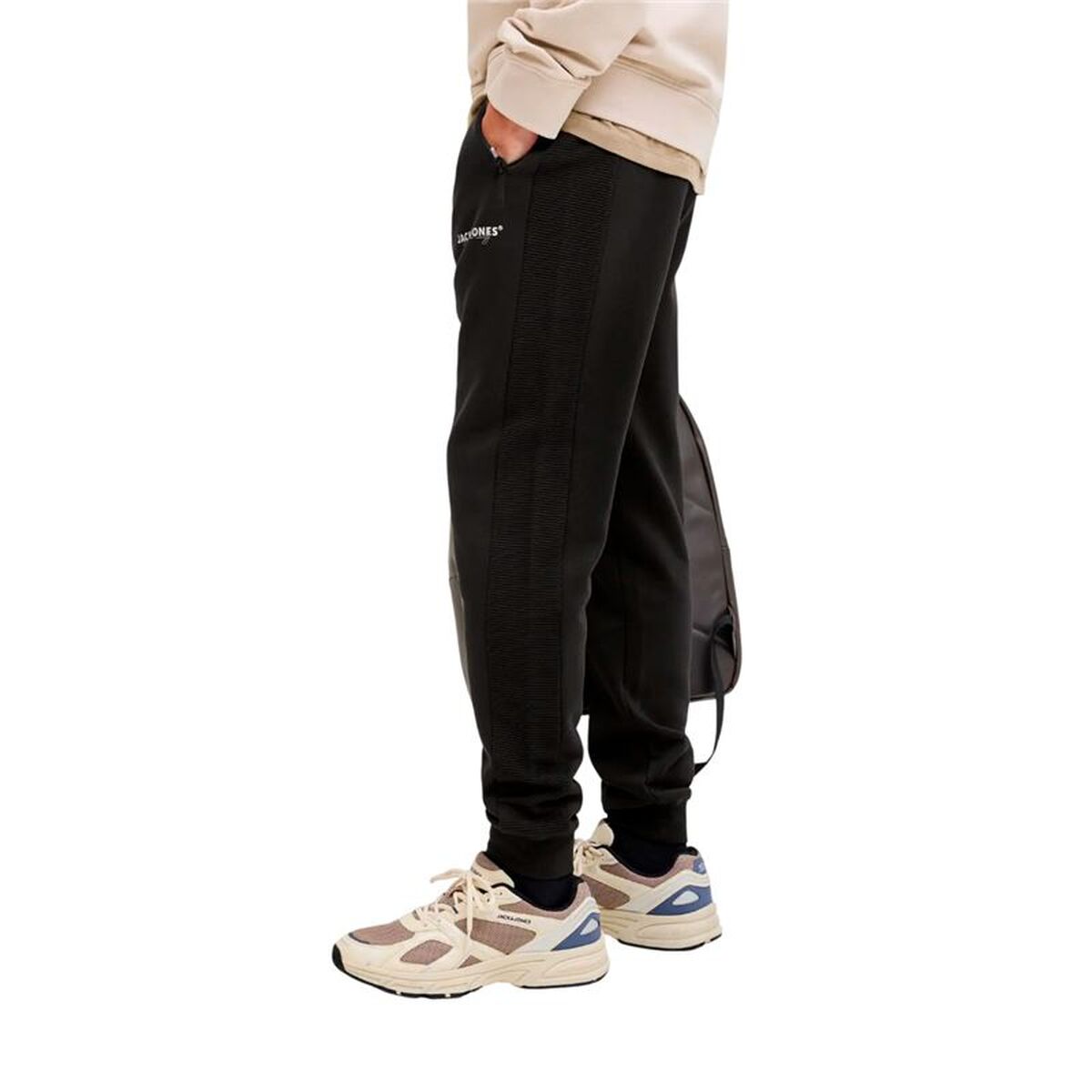 Pantaloni lungi de sport Jack & Jones Jpstgordon Thatcher Negru Bărbați