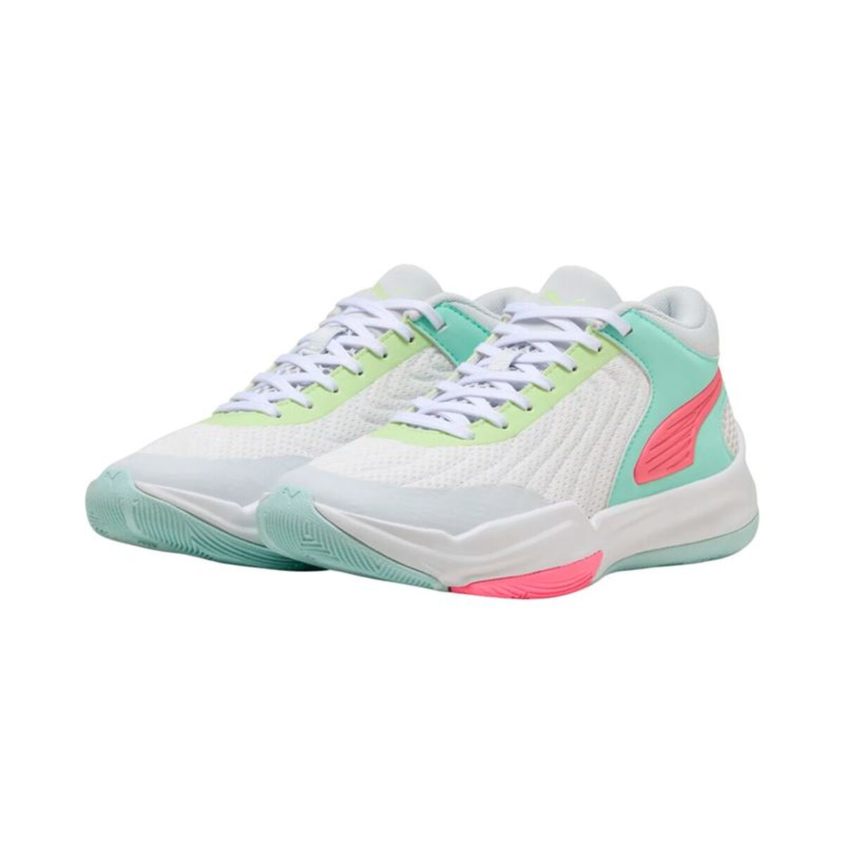 Încălțăminte de Baschet pentru Copii Puma Court Pro 2 Alb Verde
