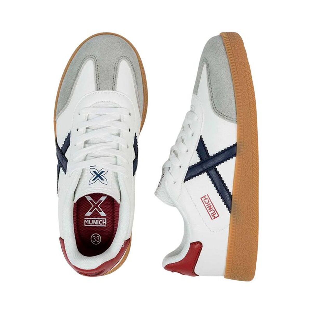 Adidași pentru Copii Munich Mini Barru 10 Alb