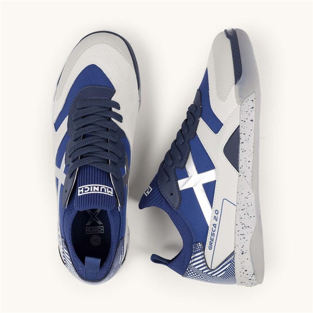 Încălțăminte de Fotbal Sală pentru Adulți Munich Gresca 2.0 08 Albastru