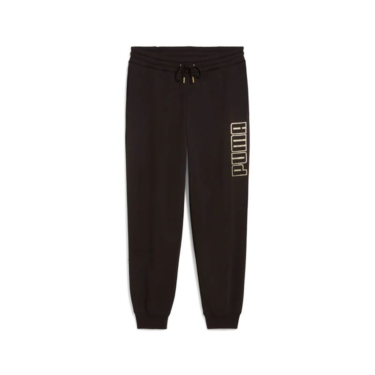 Pantaloni lungi de sport Puma Maximal Metallic Sweatpants Negru Femeie