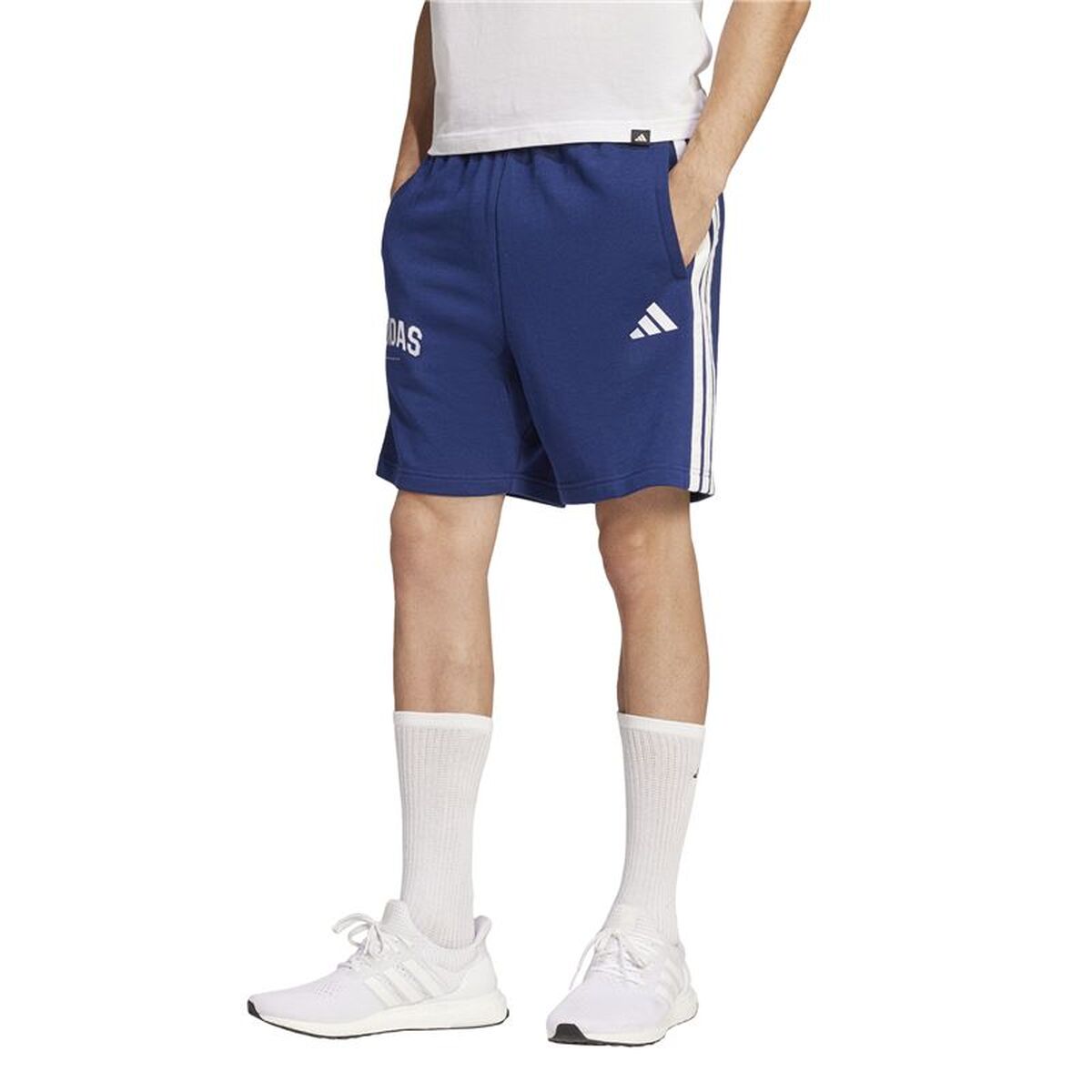 Pantaloni Scurți pentru Bărbați Adidas 3Bandas Albastru