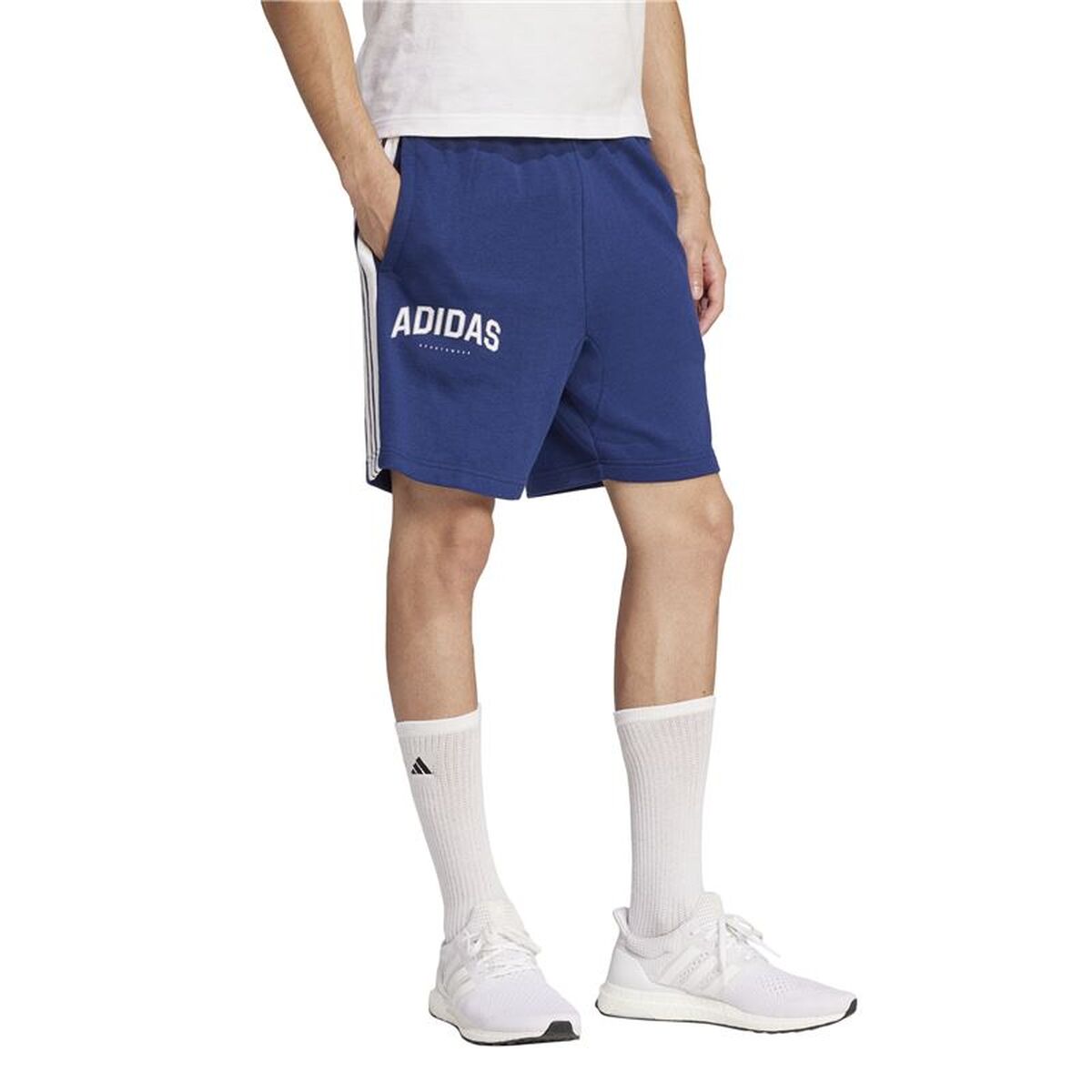 Pantaloni Scurți pentru Bărbați Adidas 3Bandas Albastru