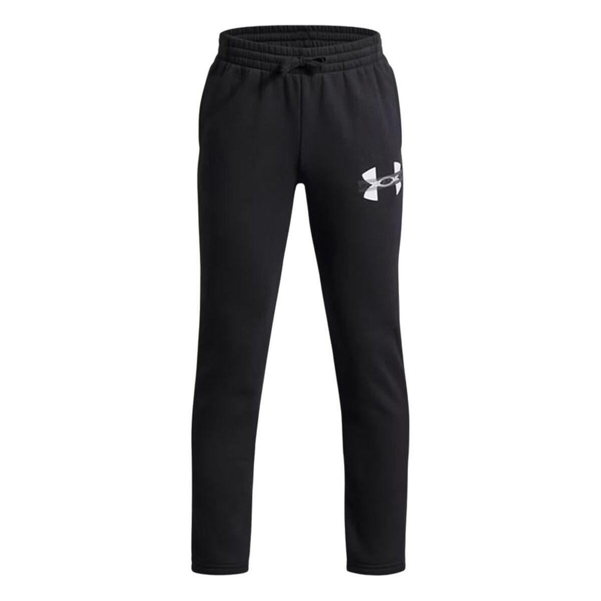 Pantaloni Sport pentru Copii Under Armour Rival Flc Cblck Grphc Jgr Negru