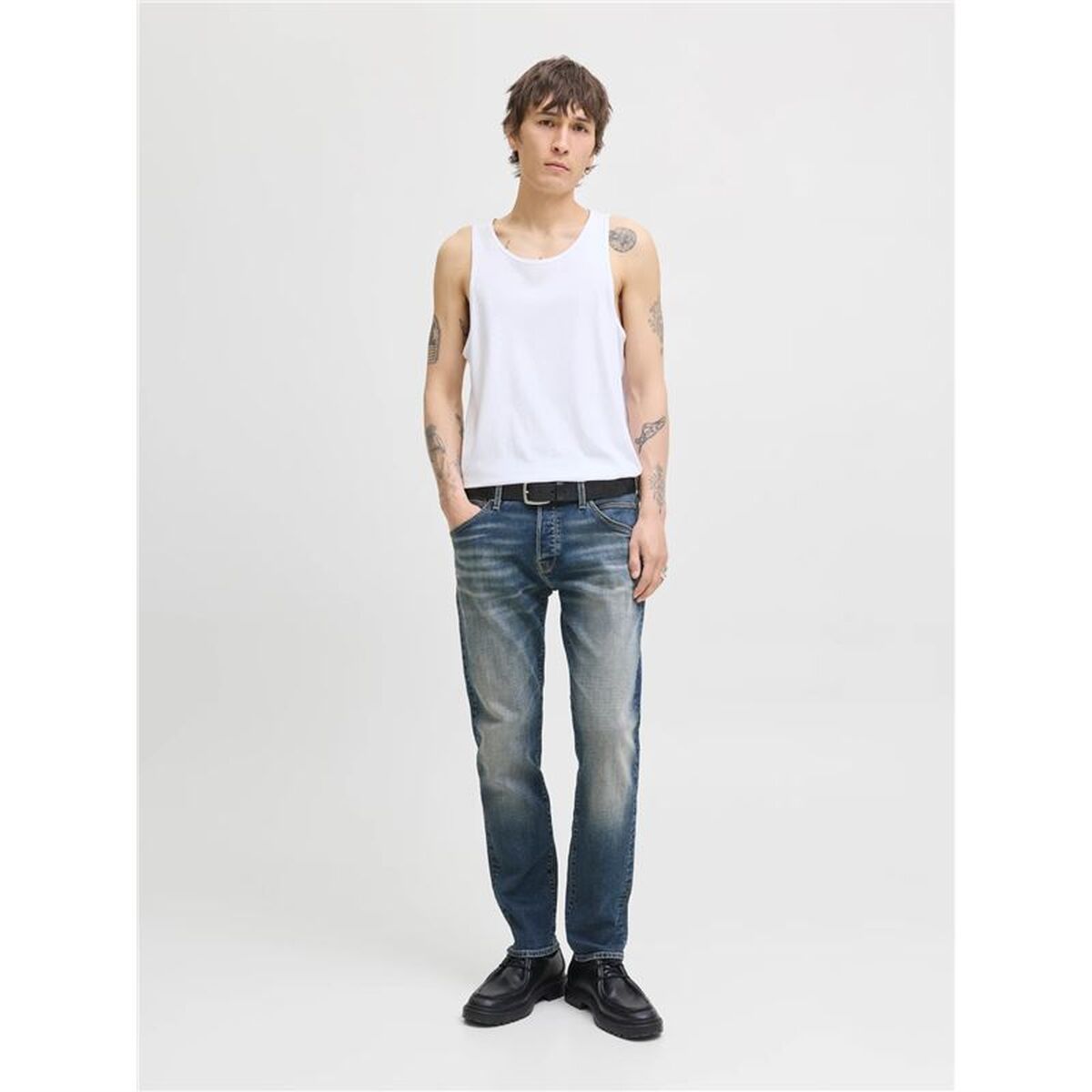 Blugi Bărbați Jack & Jones Jjimike Jjfox Cb 082 Albastru