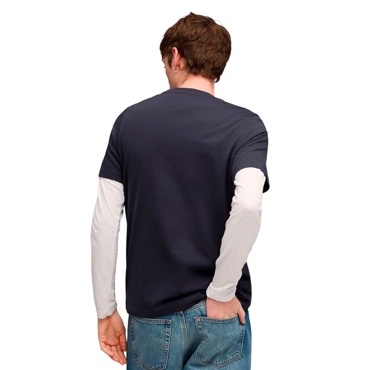 Tricou cu Mânecă Scurtă Bărbați Puma Graphic Box Bleumarin