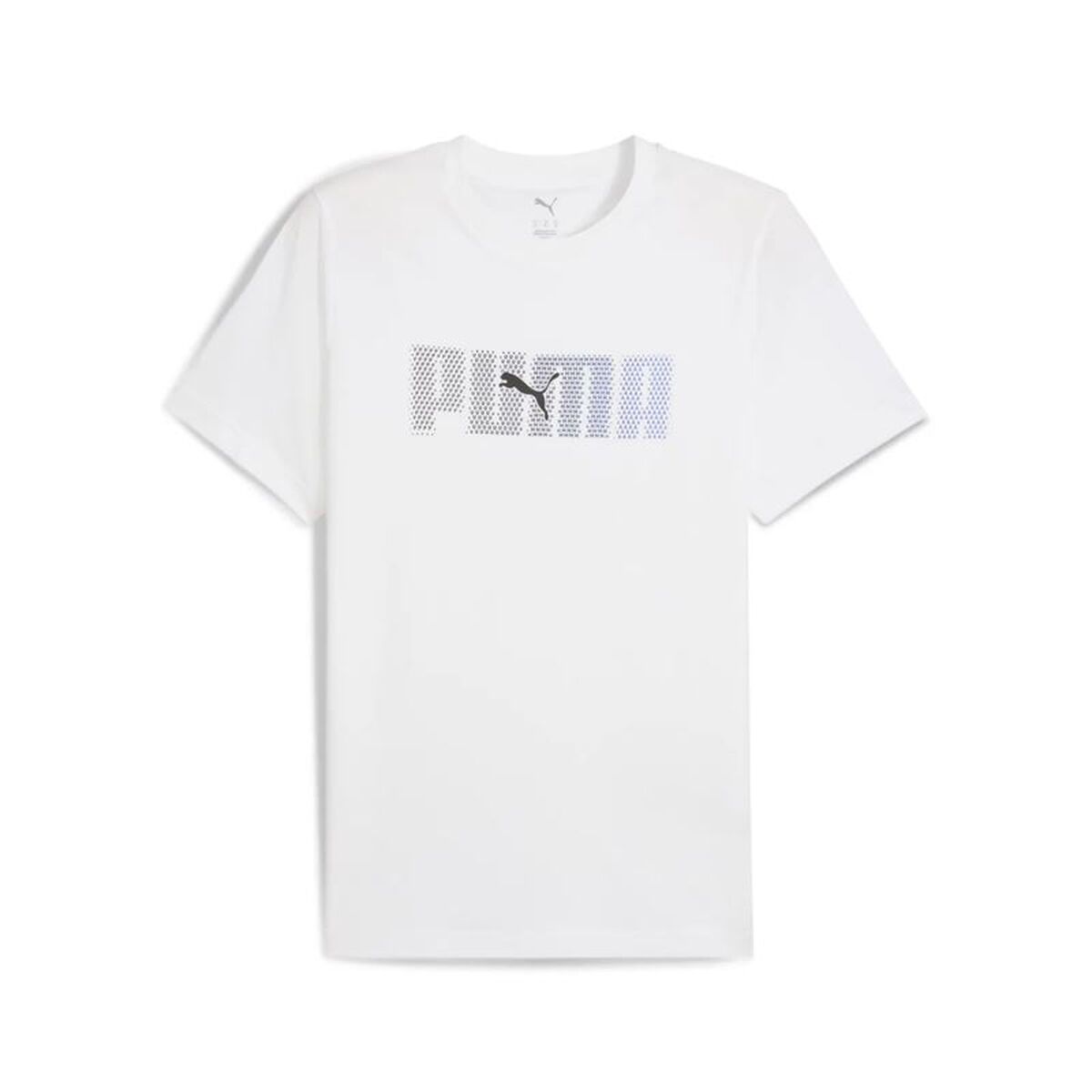 Tricou cu Mânecă Scurtă Bărbați Puma Essentials Logo Lab Alb