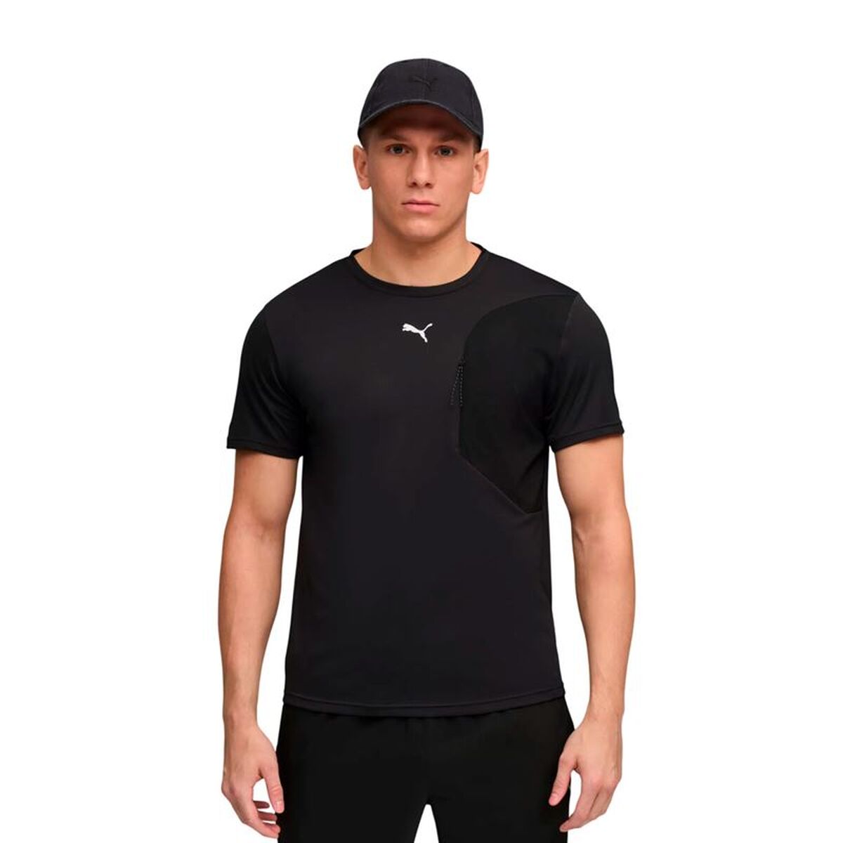 Tricou cu Mânecă Scurtă Bărbați Puma M Flex Pocket Negru