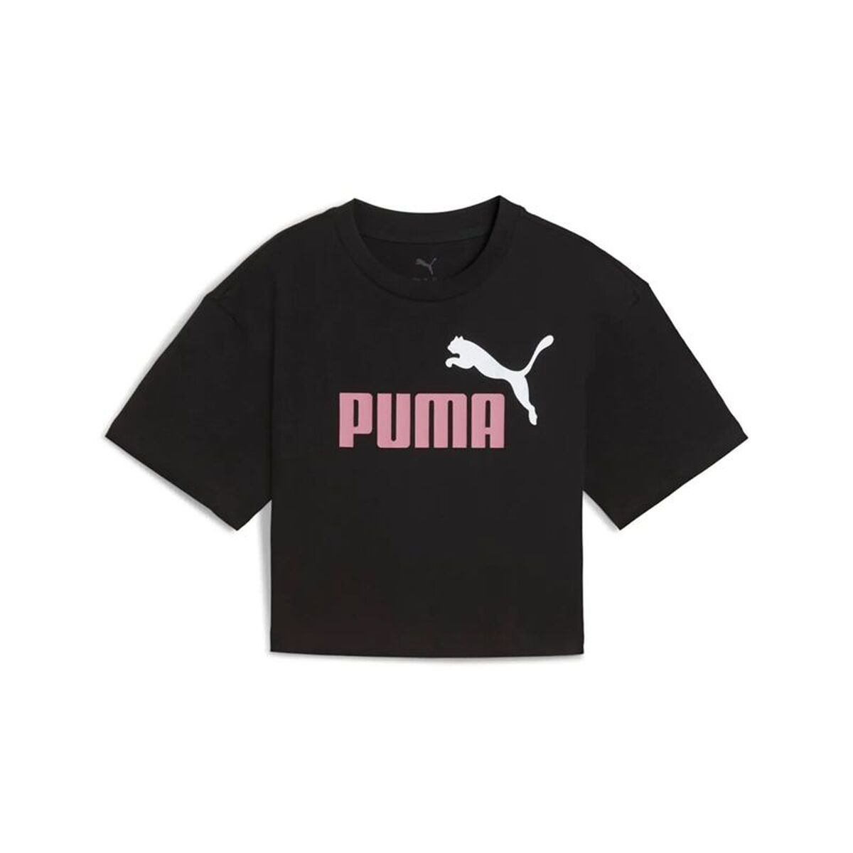 Tricou cu Mânecă Scurtă pentru Copii Puma Essentials 2 Color No. 1 Negru