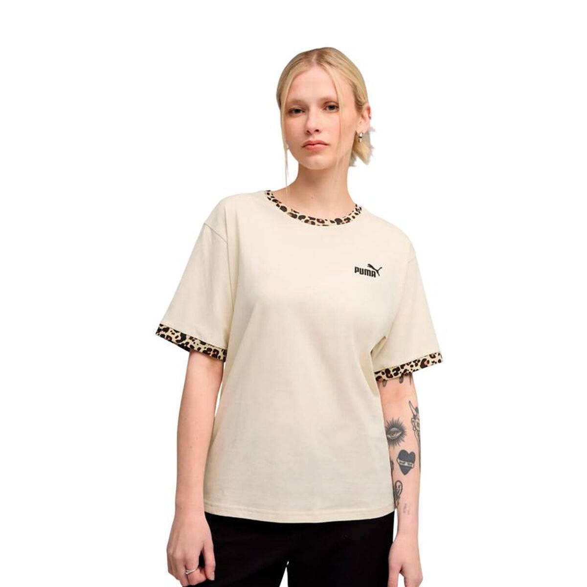 Tricou cu Mânecă Scurtă Femei Puma Essentials Graphic Animal R