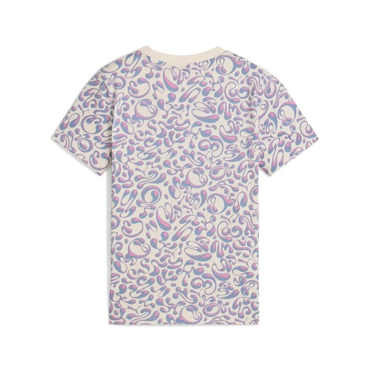 Tricou cu Mânecă Scurtă pentru Copii Puma Tweenerverse Aop Bej