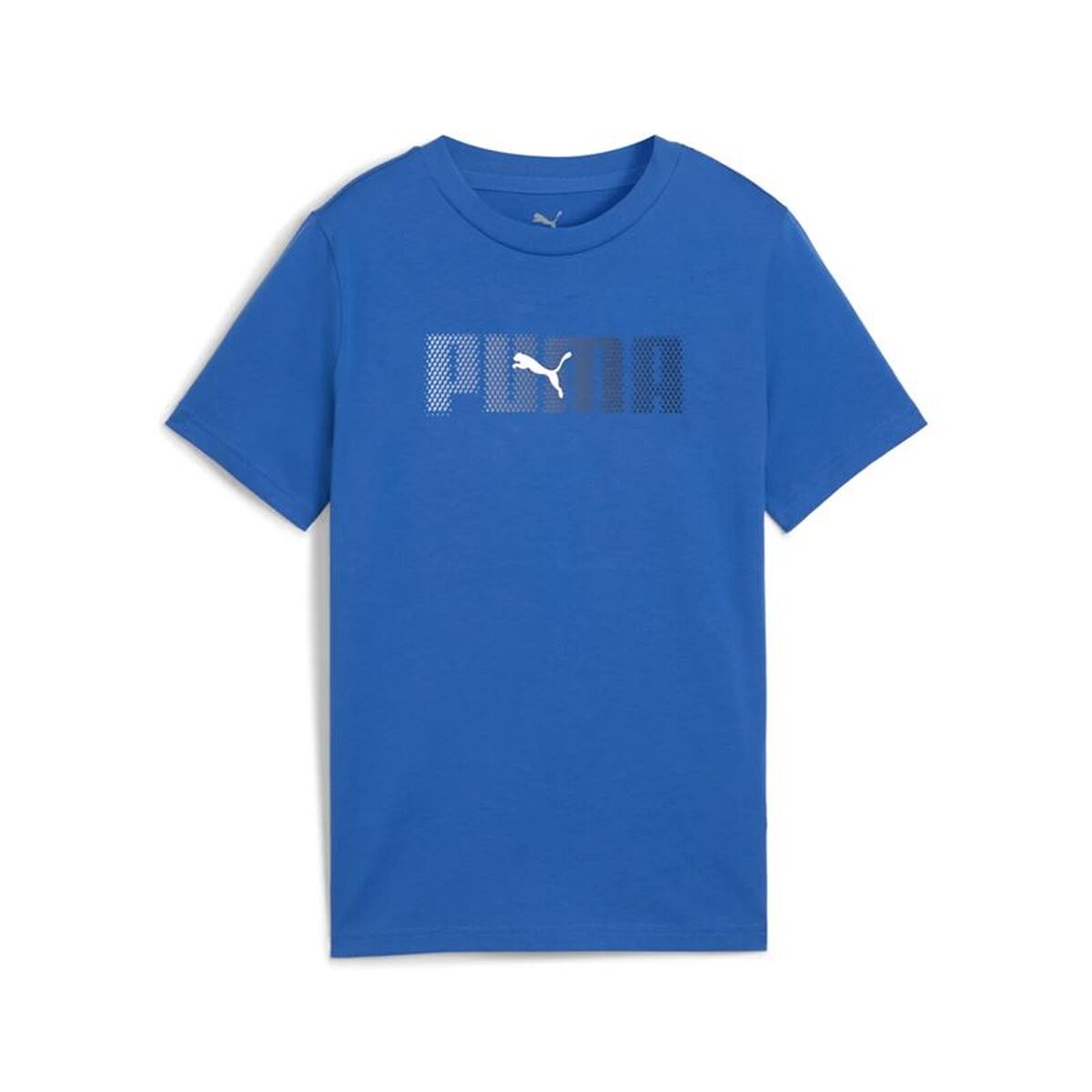 Tricou cu Mânecă Scurtă pentru Copii Puma Essentials Logo Lab B Albastru