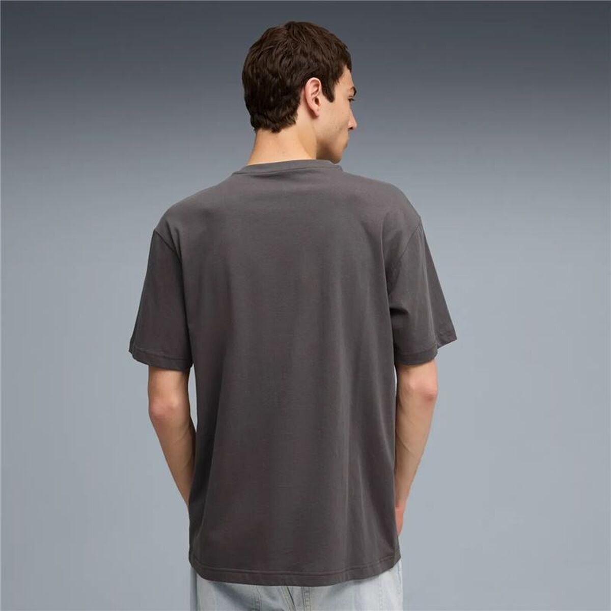 Tricou cu Mânecă Scurtă Bărbați Puma Maximal Metallic Relaxed Gri