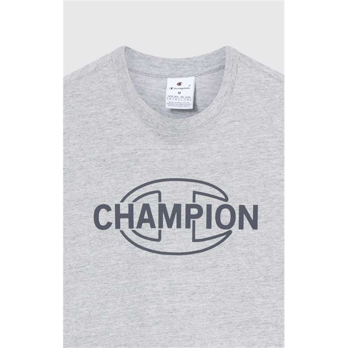 Tricou cu Mânecă Scurtă Bărbați Champion Graphic Shop Gri deschis