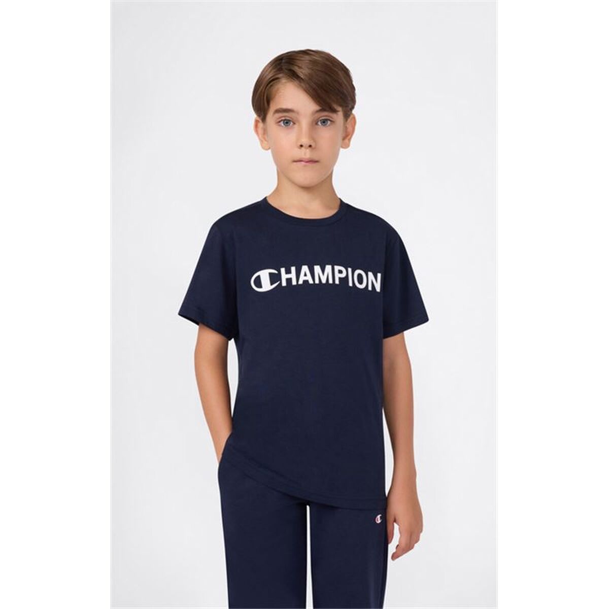 Tricou cu Mânecă Scurtă pentru Copii Champion Graphic Shop Bleumarin