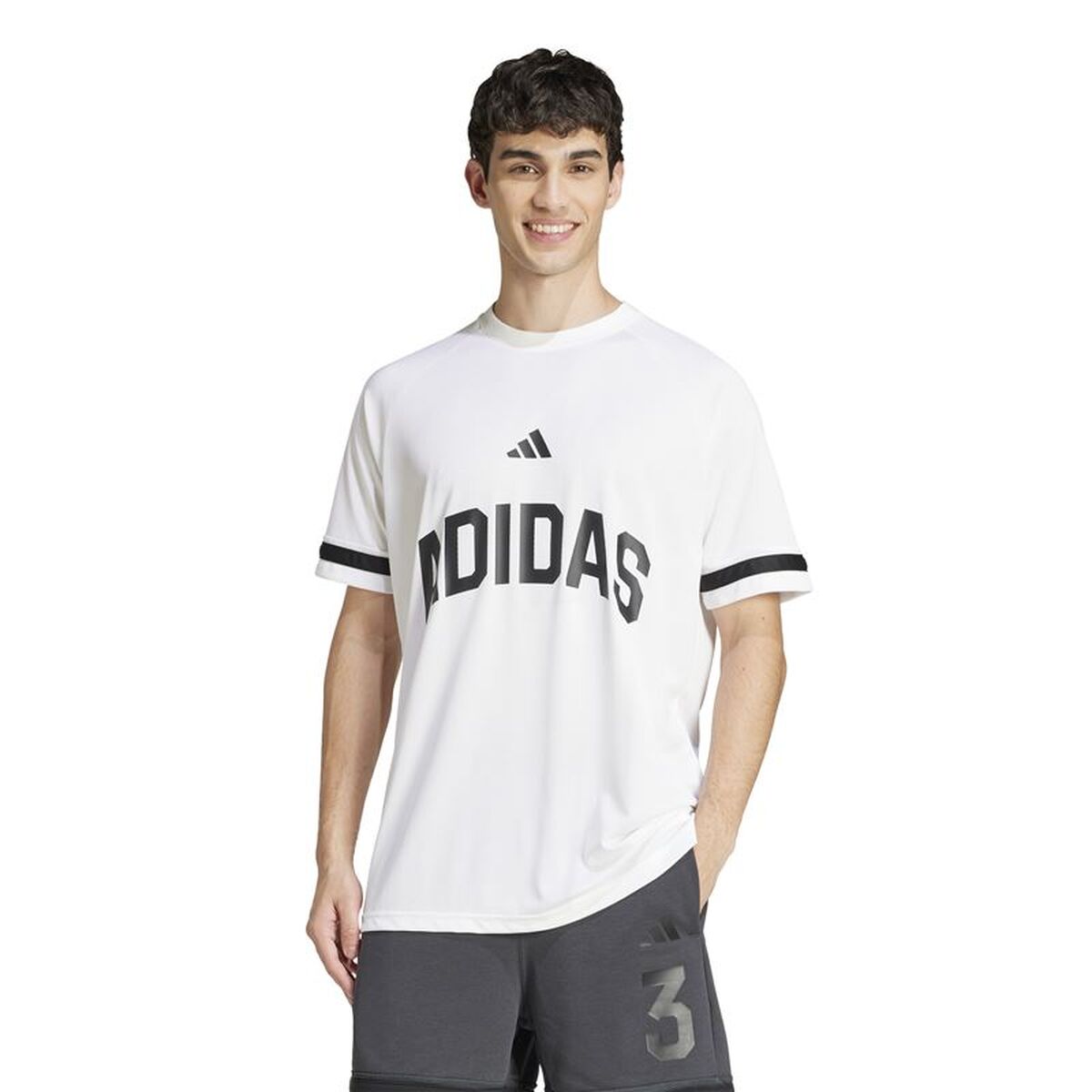 Tricou cu Mânecă Scurtă Bărbați Adidas Us Sport Alb