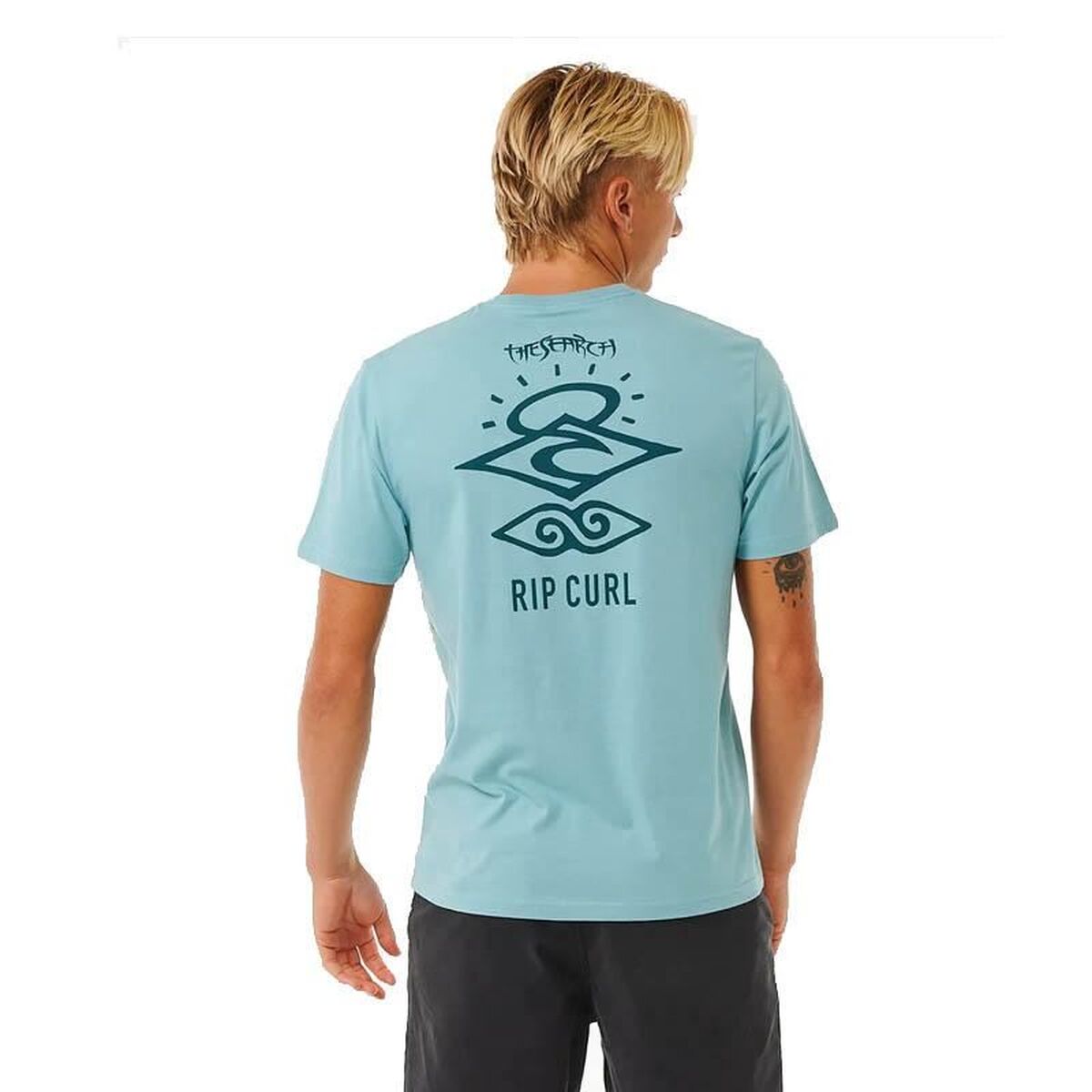 Tricou cu Mânecă Scurtă Bărbați Rip Curl Search Icon Tee Verde