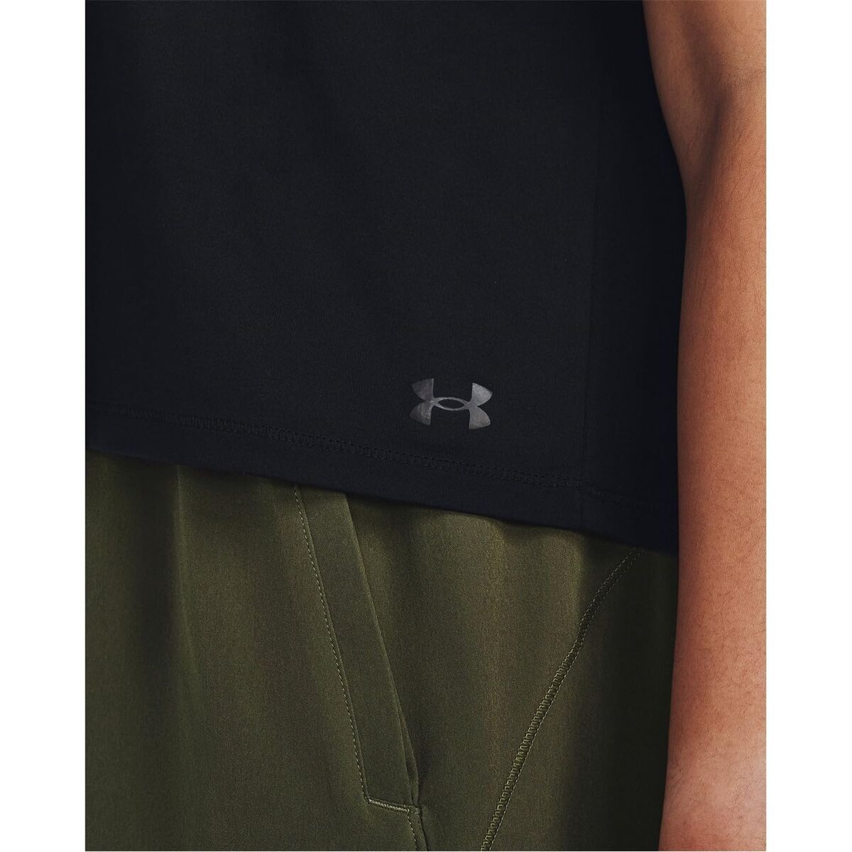 Tricou cu Mânecă Scurtă Femei Under Armour Negru Fitness