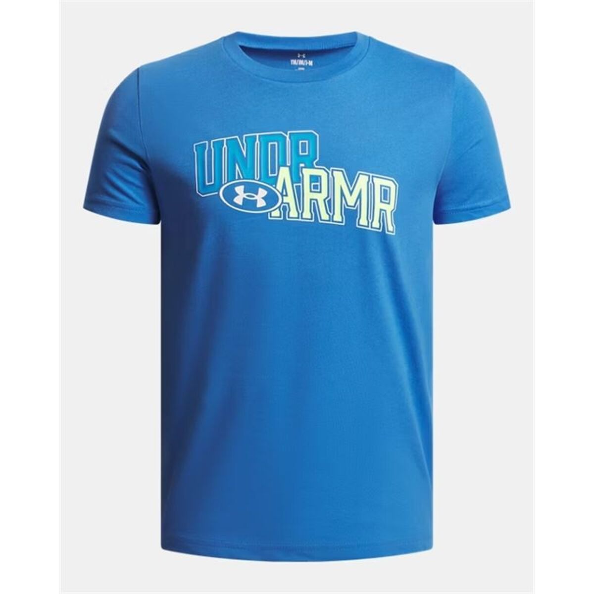 Tricou cu Mânecă Scurtă pentru Copii Under Armour Overlay Wm Ss Albastru