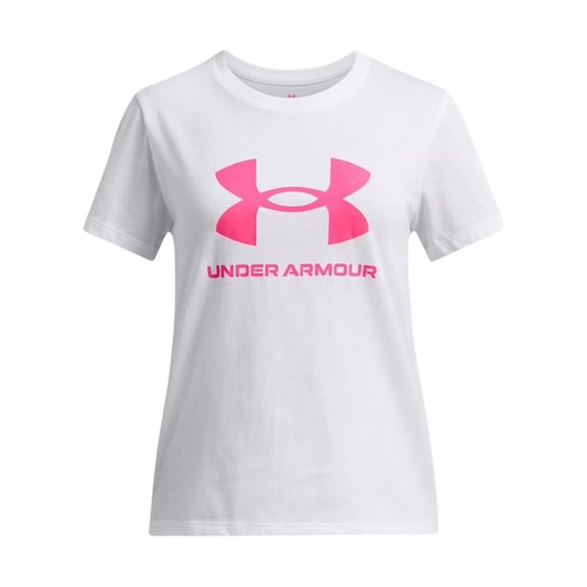 Tricou cu Mânecă Scurtă pentru Copii Under Armour Big Logo Alb