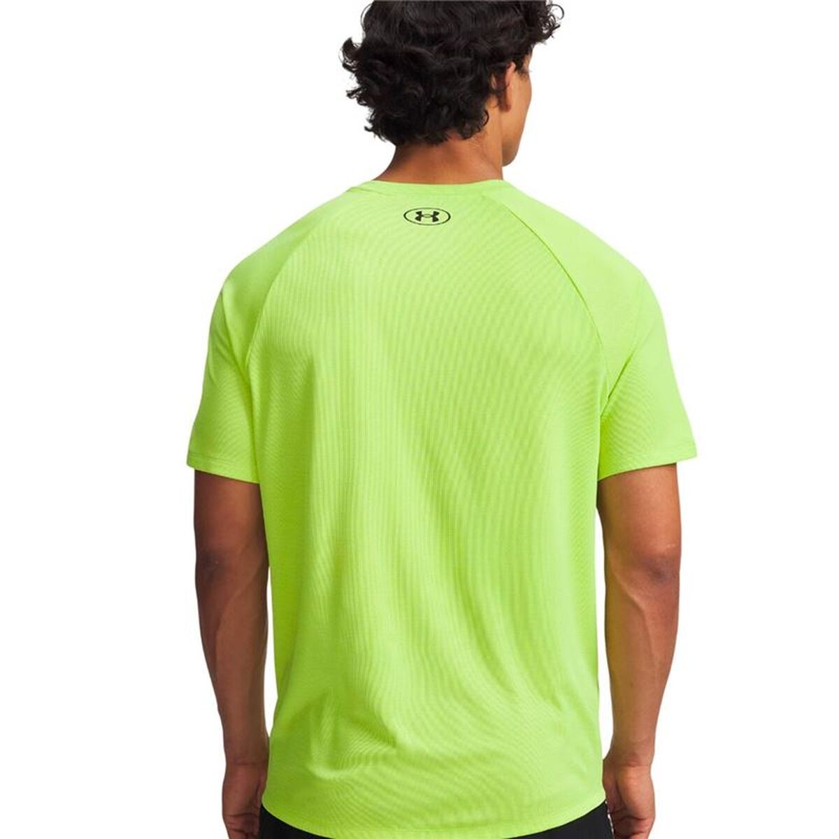 Tricou cu Mânecă Scurtă Bărbați Under Armour Tech Textured Verde lămâie