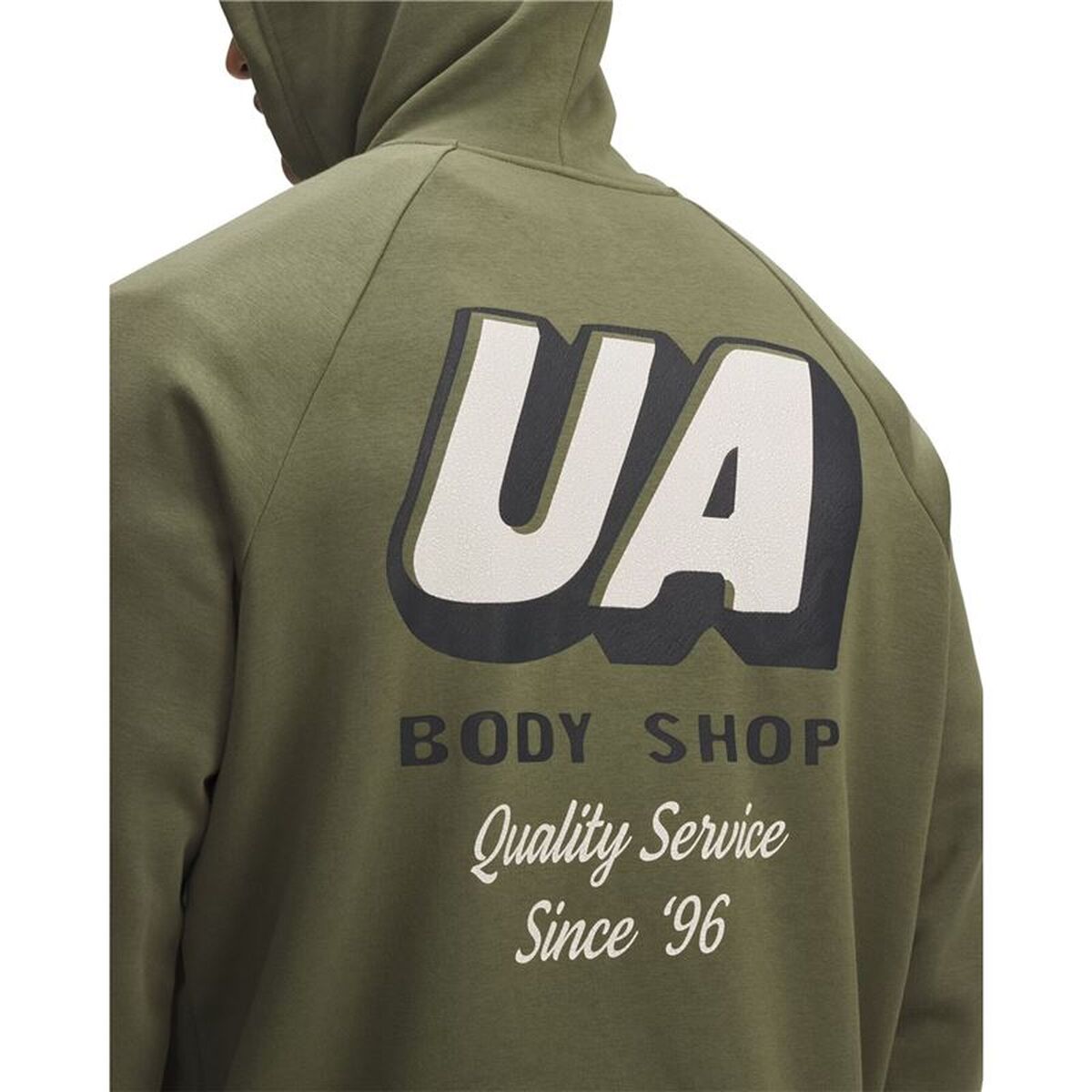 Hanorac cu Glugă Bărbați Under Armour Rival Fleece Hbr Logo Hd Verde inchis