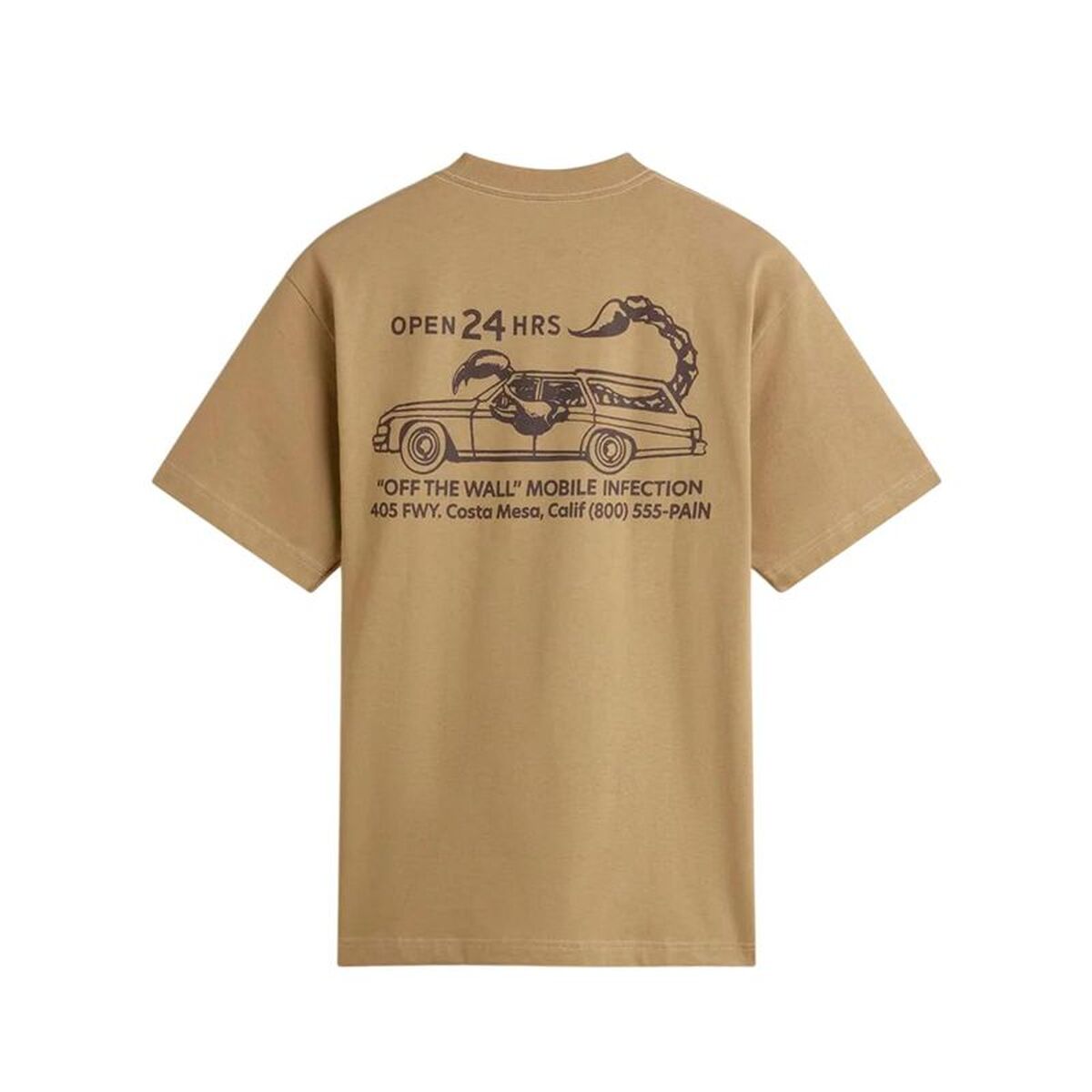 Tricou cu Mânecă Scurtă Bărbați Vans Sting Wagon Ss Maro Deschis