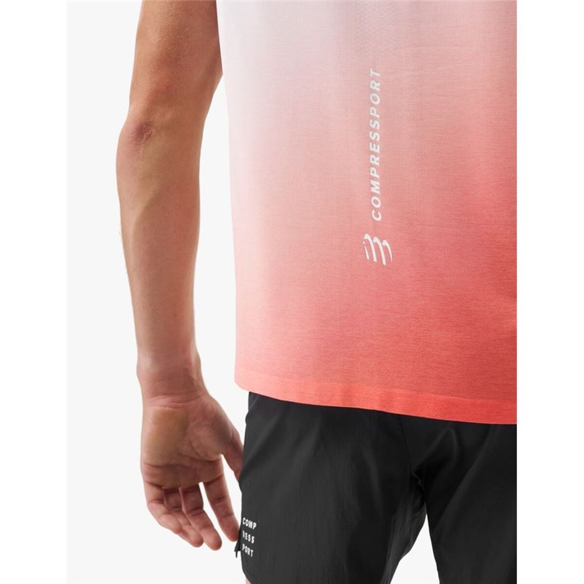 Tricou de Bărbați fără Mâneci Compressport Performance Alb