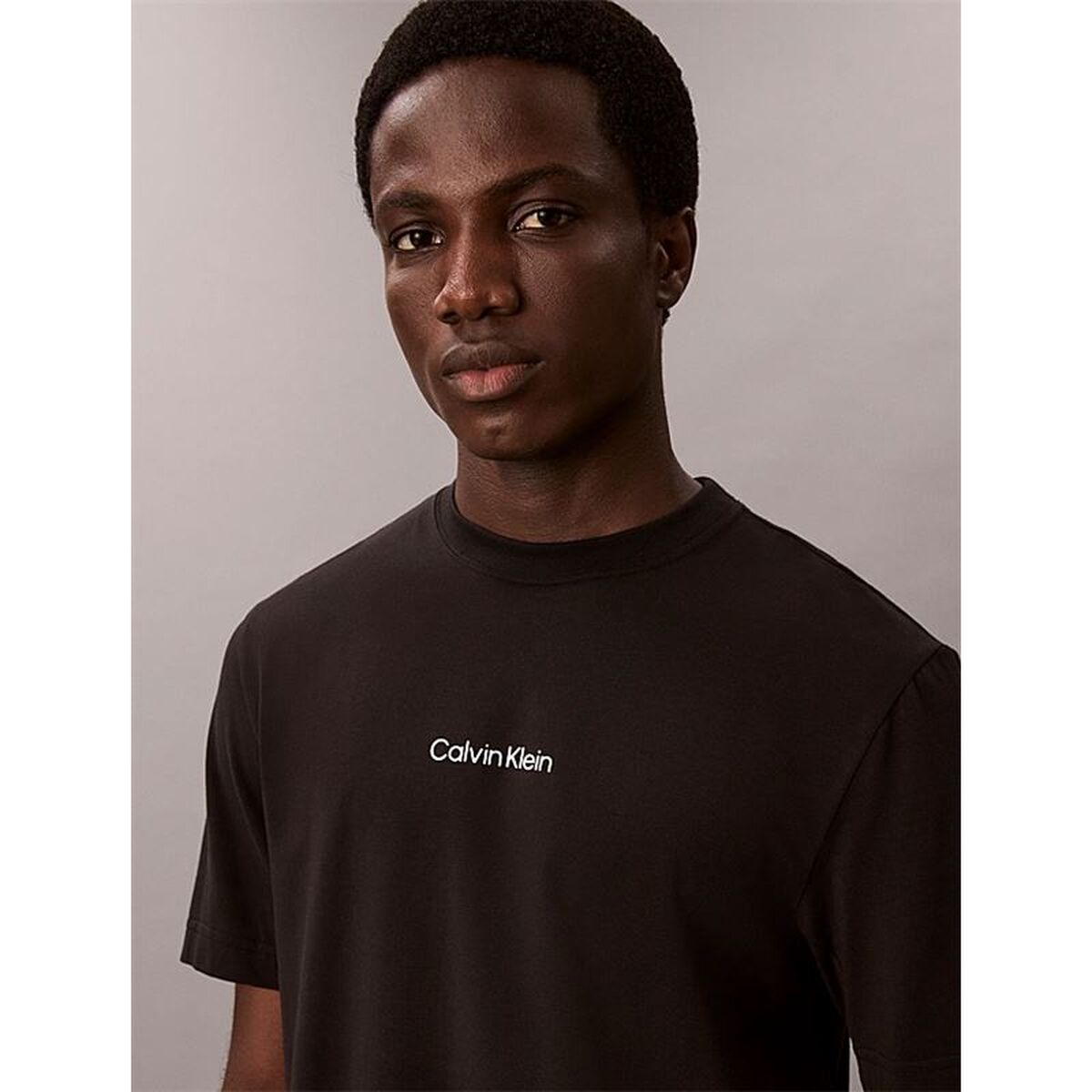Tricou cu Mânecă Scurtă Bărbați Calvin Klein Negru