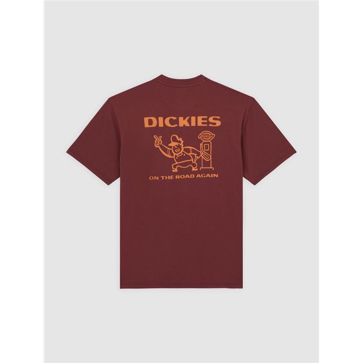 Tricou cu Mânecă Scurtă Bărbați Dickies Burns Maro