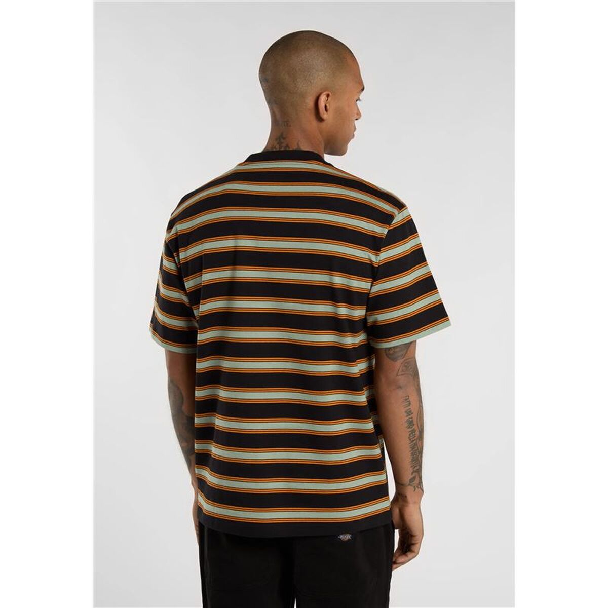 Tricou cu Mânecă Scurtă Bărbați Dickies York Stripe Negru
